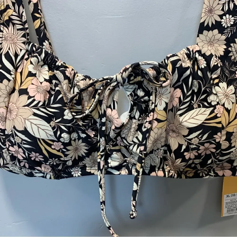Kona sol floral Swim bikini top